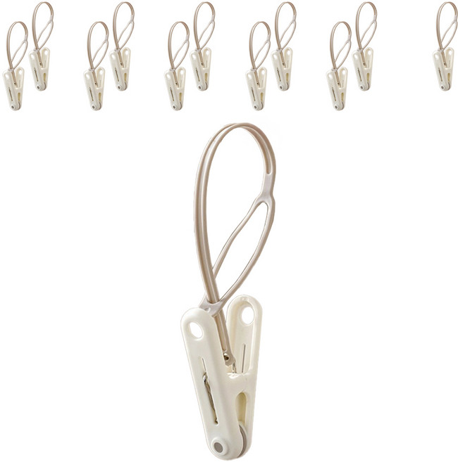 생활업글연구소 빨래 집게, 화이트, 12개