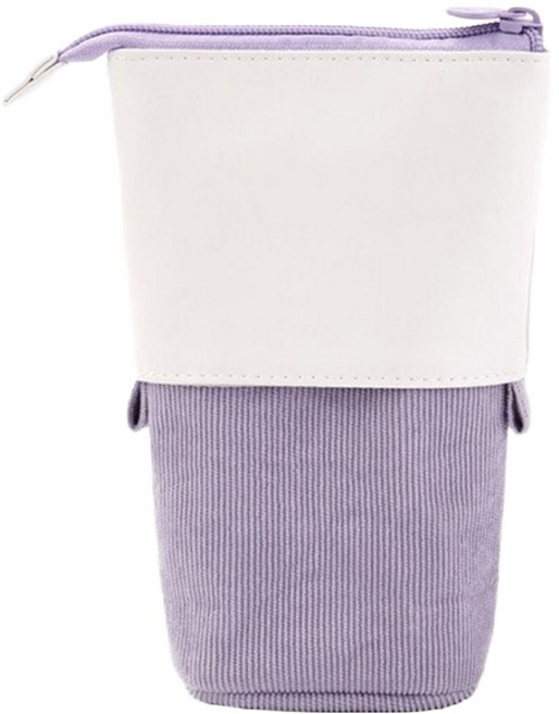 문구담 연필꽂이 다용도 접이식 멀티 스탠드 필통, 01 퍼플, 1개