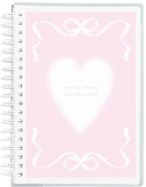 워너디스 어도러블 양면 이형지 보관 스티커북 M, 리본, 1개, 40매