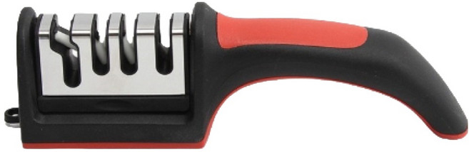 포포트레인 4 in 1 주방용 멀티 칼갈이 가위갈이 샤프너, 블랙, 1개