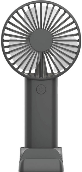 뉴클 휴대용 탁상용 무선 미니 손선풍기, NCFA-2K-10-FH, 블랙