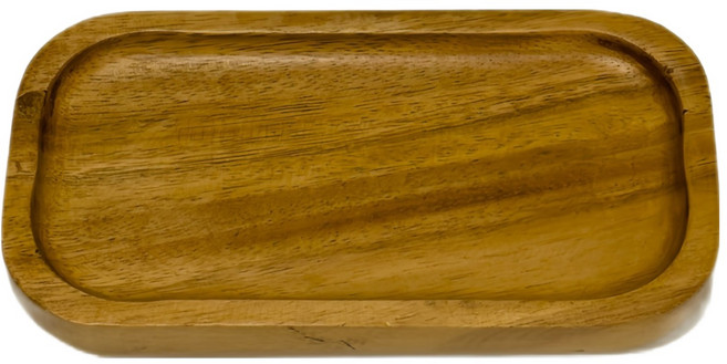 아카시아 후식 쟁반, 나무색, 1개