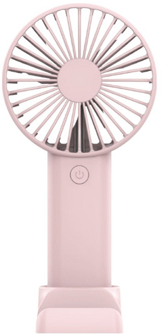 뉴클 휴대용 탁상용 무선 미니 손선풍기, NCFA-2K-10-FH, 핑크