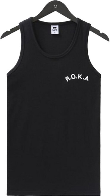 MCT 男女通用 運動 健身 ROKA 背心, 黑色