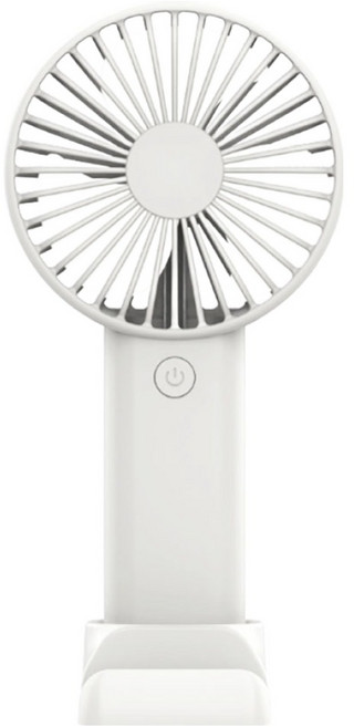 뉴클 휴대용 탁상용 무선 미니 손선풍기, NCFA-2K-10-FH, 화이트