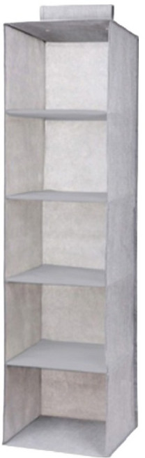 클리어 다용도 수납걸이 5칸, 1 그레이, 1개