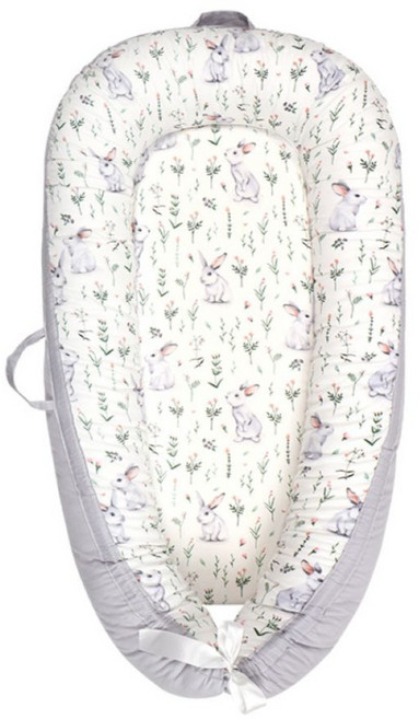 vanibaby 母嬰生活 頂級純棉嬰兒床中床, 童話兔