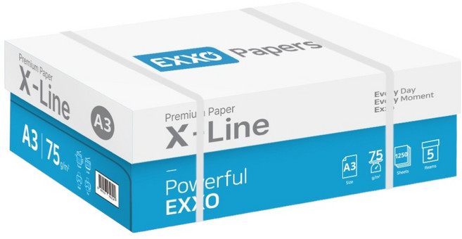 엑소 엑스라인 복사용지 75g, A3, 1250개
