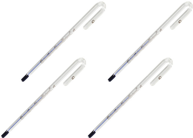 미미네아쿠아 어항전용 걸이식 온도계 8mm, 4개