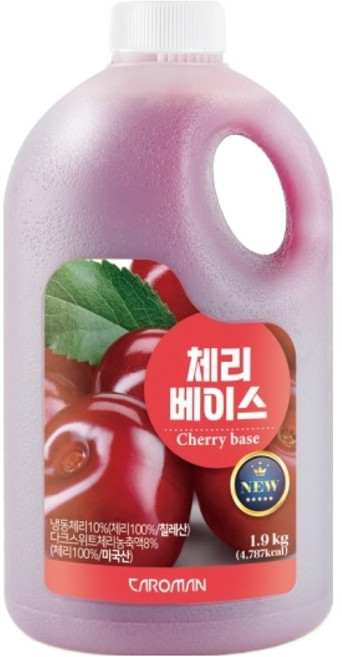 까로망 체리 베이스, 1.9kg, 1개
