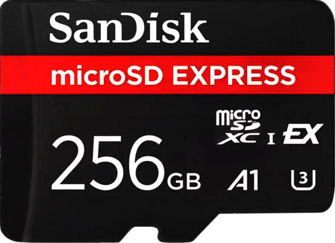 SanDisk 晟碟 microSD Express A1U3記憶卡, 256GB, 1個