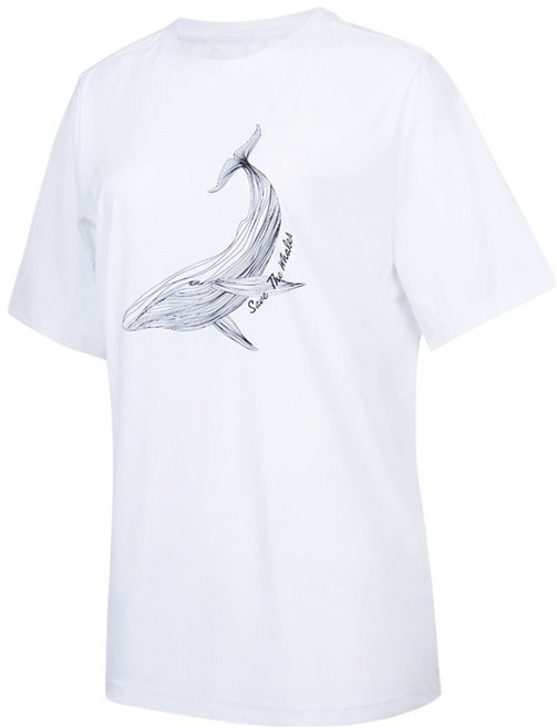 레노마 여성용 리사이클 반팔 래쉬가드 티셔츠 RN-CS2F502