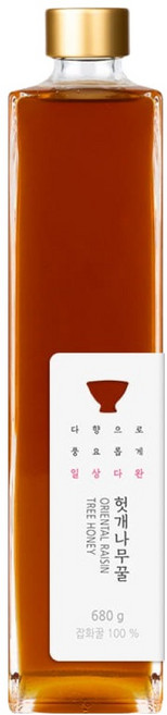 일상다완 쌍계명차 허니플라워 헛개나무꿀, 1개, 680g