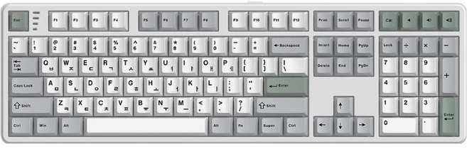 한성컴퓨터 저소음 가스켓 3모드 폼떡 유무선 기계식 키보드, 메탈화이트, GK798 PRO, KTT저소음블루 - 쿠팡