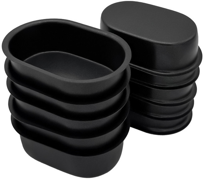 Hanomad 韓國國內生產 雙面塗層雞蛋糕模具, 10個