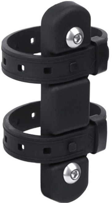 트레벨로 실리콘 밴드 자전거 물통 거치대 홀더, 블랙, 1개