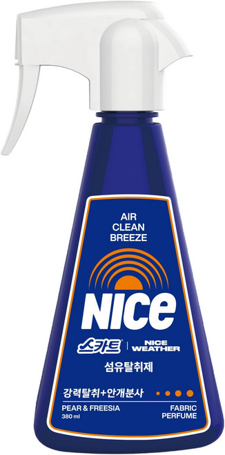 스카트 나이스웨더 탈취제 페어앤프리지아 본품, 1개, 380ml