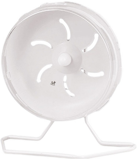 딩동펫 햄스터 무소음 런닝휠 쳇바퀴, 화이트, 1개