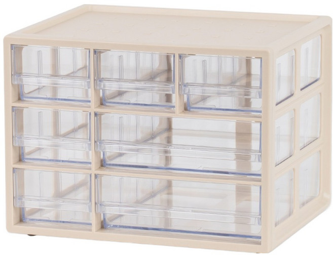 프랑코홈 시스템 혼합형 7칸 멀티박스, 시그니처 베이지, 1개