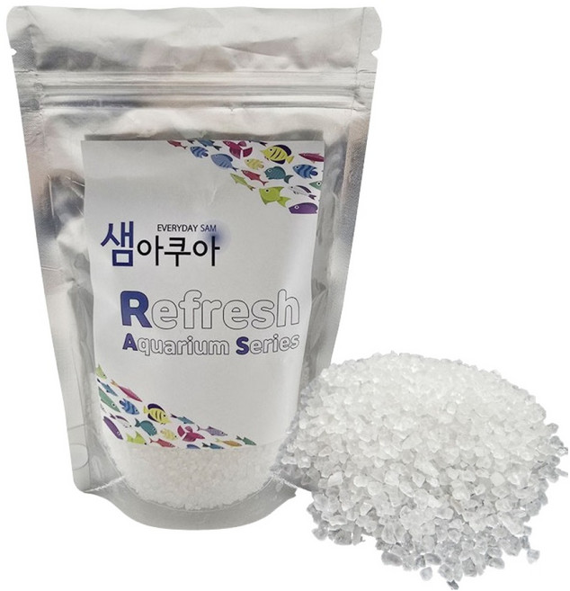 샘아쿠아 리프레쉬 아쿠아리움 수질개선 솔트, 190g, 1개
