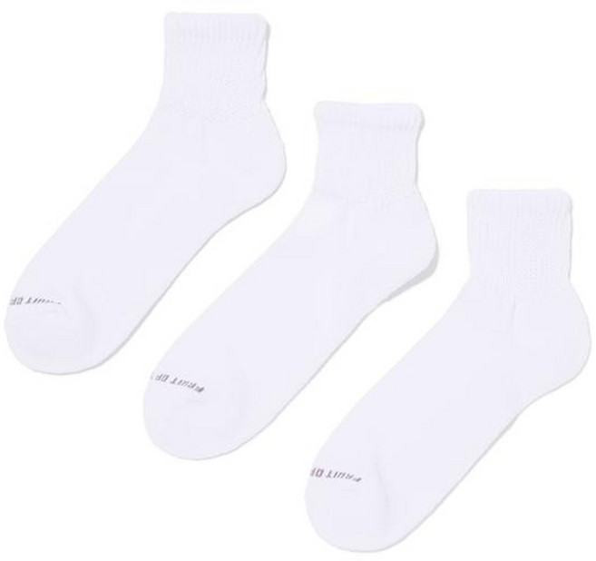 프룻오브더룸 남성용 USA 코튼 크루삭스 3켤레 세트