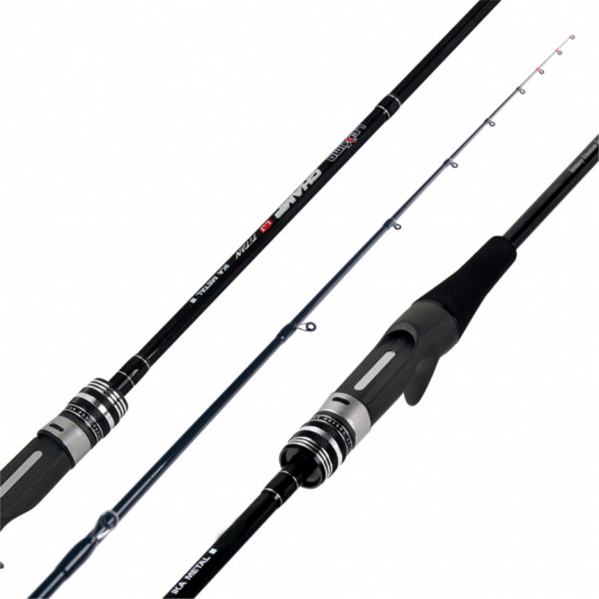 바낙스 챔프 LJ 티탄 이카 메탈 낚싯대 C762M/TS, BLACK