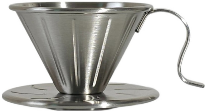 빈플랜트 스텐 커피 핸드드리퍼 실버, 1개, 단품, 250ml