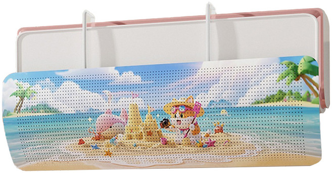 데이소이 만화 캐릭터 느낌나는 에어컨 윈드바이저, 1개, 01 고양이