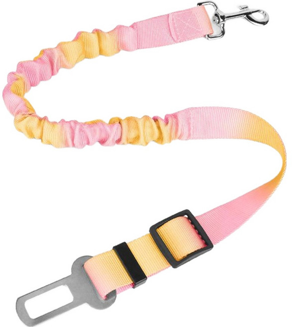 파스텔펫 반려동물 차량 안전벨트, 오렌지, 1개