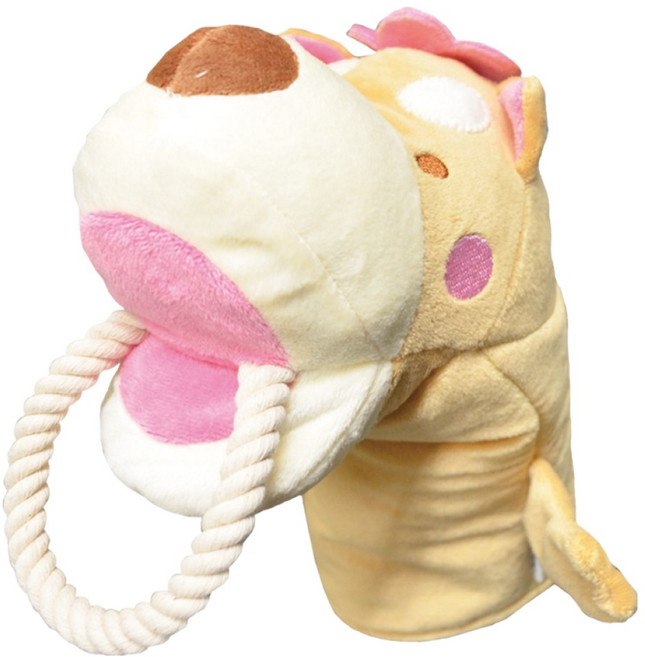 도기맨 강아지 까꿍 손 인형 장난감 강아지, 1개, 혼합색상