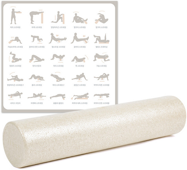 아리프 EPP 슬림 폼롤러, 샌드베이지, 1개