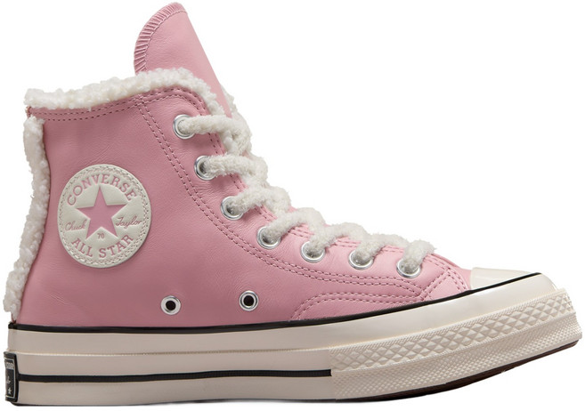 컨버스 척 70 레더 퍼 쉐르파 빈티지 하이 A12449C