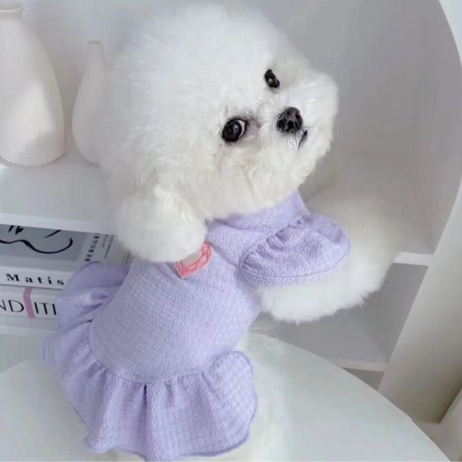 강아지 원피스, 퍼플, 1개