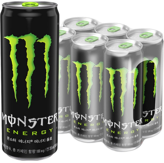 몬스터에너지 그린, 355ml, 6개