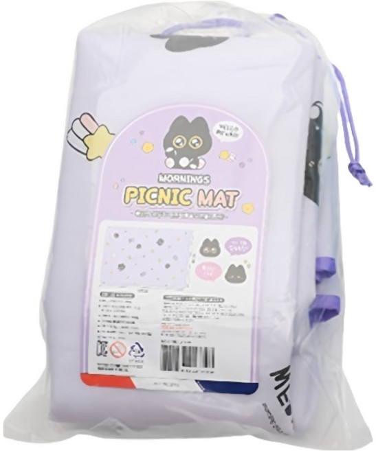 모닝글로리 폭신한 모닝즈 피크닉매트 2인용, 퍼플(먼지)