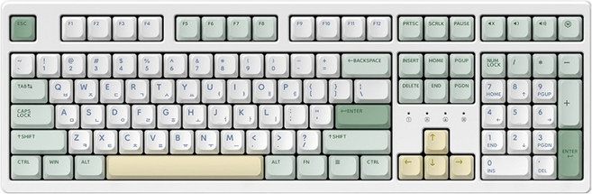 한성컴퓨터 동그리 8K 4K 가스켓 유무선 기계식 키보드 BROWN SUGAR 35g, Matcha Cream, TFG Cloud Max CF, 제조사축