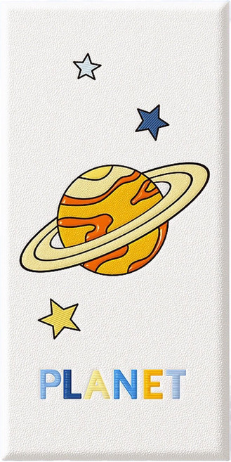 올리웰 귀여운 인테리어 스티커 방수 단열 쿠션 입체 벽 패널, 행성, 1개