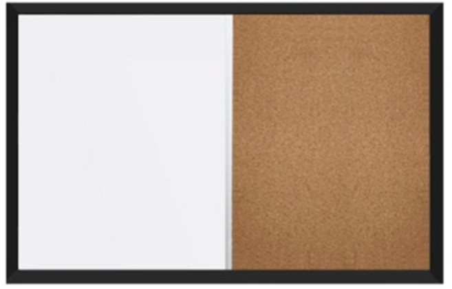 금강칠판 자석 화이트 + 자석 콜크 콤보 보드, MDF