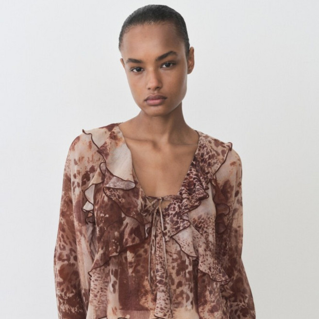 MANGO 여성용 BUTCHER 블라우스 87025765