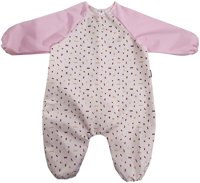 플리에 엉덩이 무봉제 방수 전신 미술가운, 연핑크