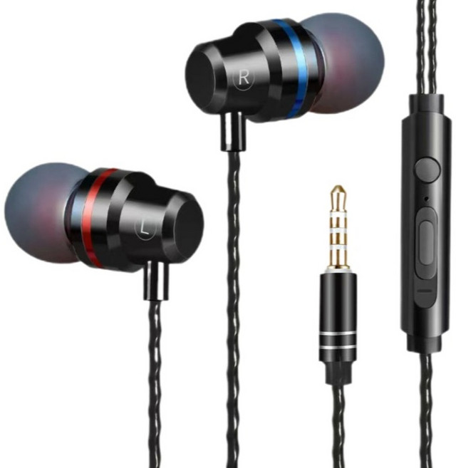 KODACHIEF 고급 유선 이어폰 3.5포트 3m, 블랙