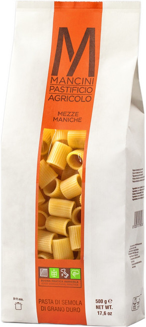 만치니 Mezze maniche 파스타면, 1개, 500g