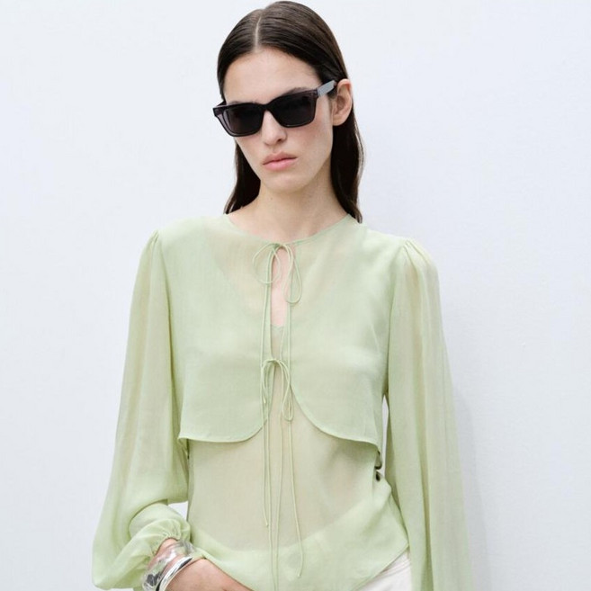 MANGO 여성용 SPRINGY 블라우스 87095746