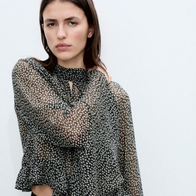 MANGO 여성용 SPLASH 블라우스 87065739