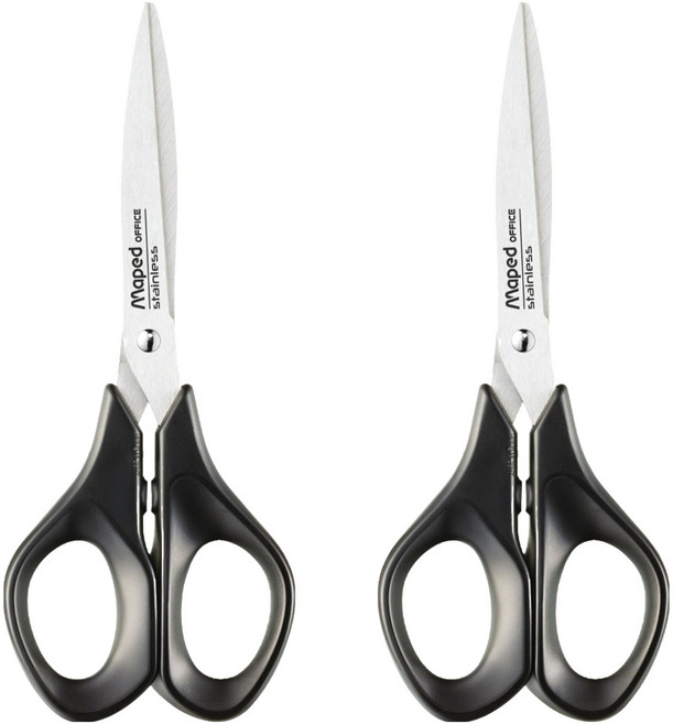 마패드 사무용 어드밴스 가위 17cm, 혼합색상, 2개