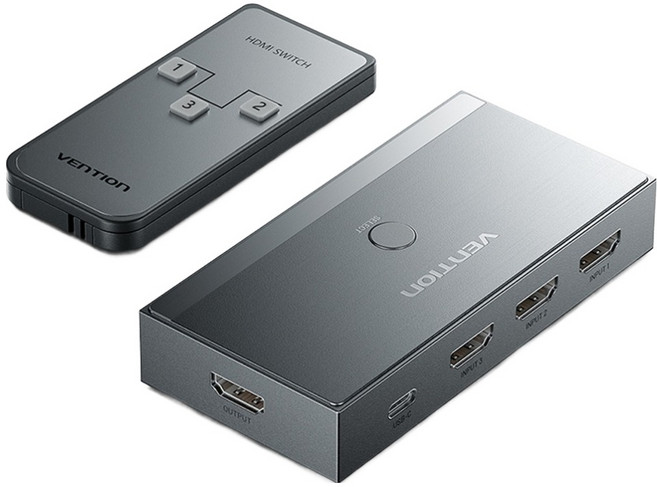 벤션 3대1 8K 60Hz 4K 144Hz HDMI 2.1 스위치 선택기, 1개, AKRH0