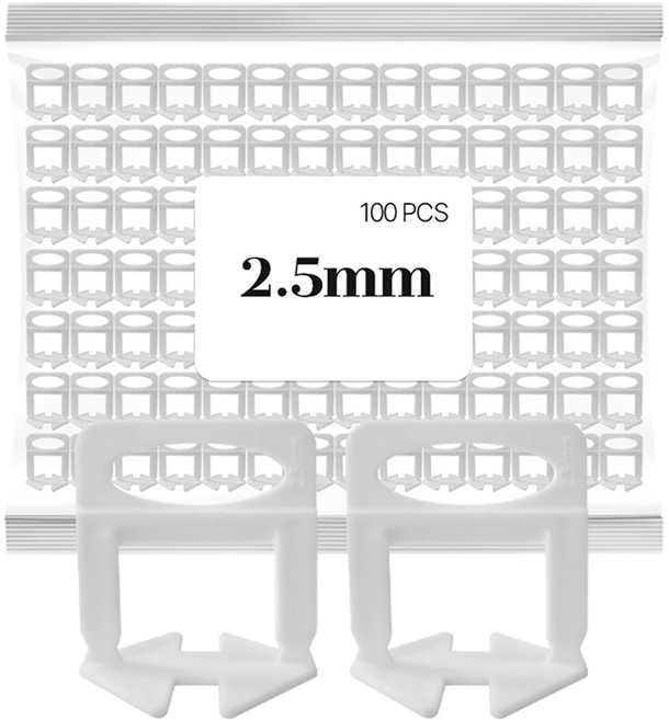 베이루 타일 수평 스페이스 평탄클립 100p, 1개