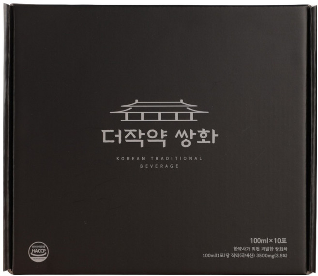 더작약쌍화 한약사가 개발한 쌍화차, 100ml, 10개입, 1개