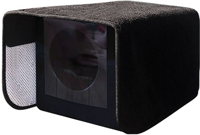 서울퍼피 반려동물 겨울철 집 건물주 플라스틱 집, 블랙, 1개