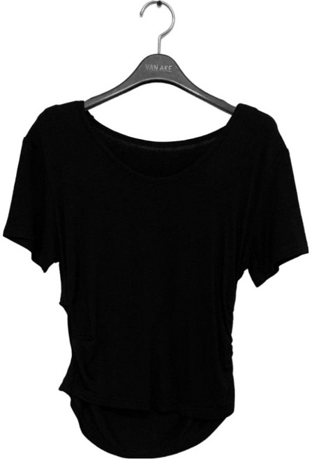 반에이크 여성용 자수 프린트 하프슬리브 반팔 티셔츠